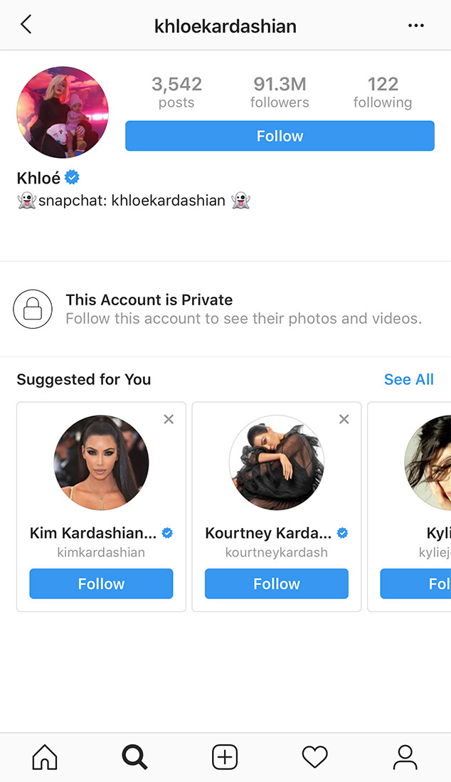 Khloe Kardashian Instagram, Private Account Khloe Kardashian Instagram, Private Account